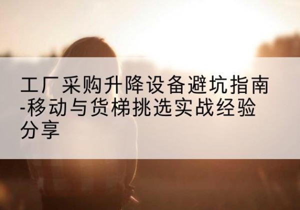 平陆移动式升降机怎么选-工厂采购升降设备避坑指南-移动与货梯挑选实战经验分享