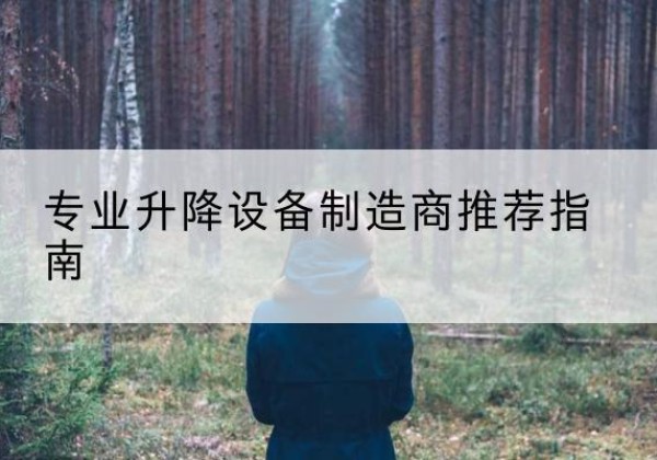 平陆电动剪叉升降平台厂家-专业升降设备制造商推荐指南